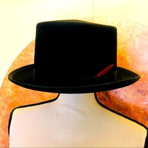 Wool Top Hat | Dorfman Pacific | Black,  size L